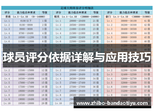 球员评分依据详解与应用技巧